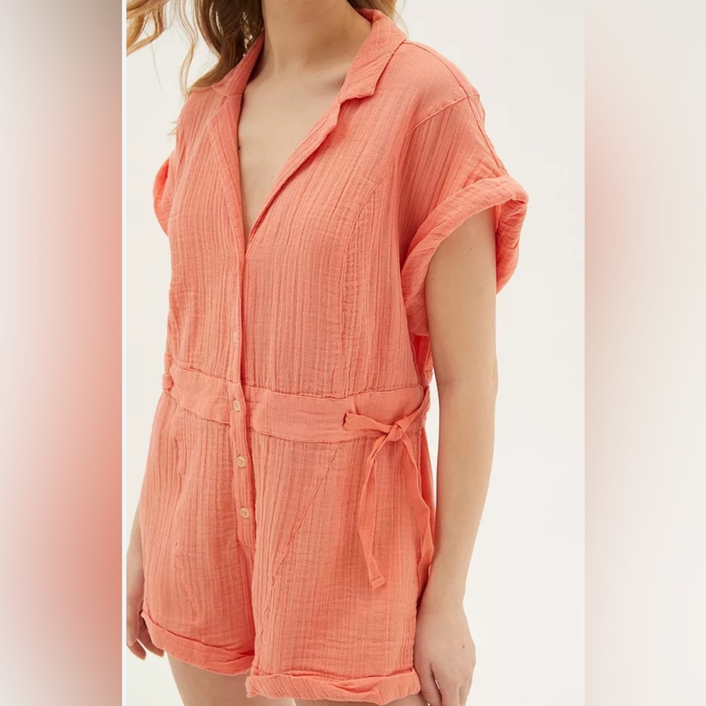 Urban outfitters Out From Under Peach Rosie Playsuit Size XS